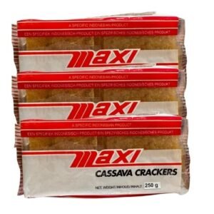 Maxi Cassava Crackers Raw Thick 250g