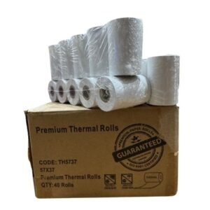 Premium Thermal Eftpos Rolls 57X37 box of 40