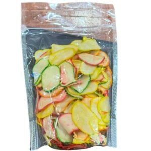 Raw Colored Garlic Crackers 250g.